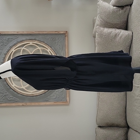 Lands End Black Tie Waist Women Size Xsmall Small Swimsuit Cover Up - Picture 2 of 11